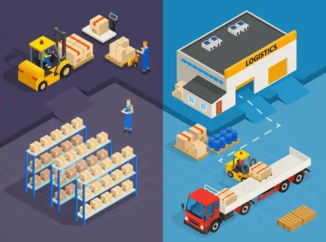 物流管理系统界面，货物追踪地图，运输路线规划，实时监控面板